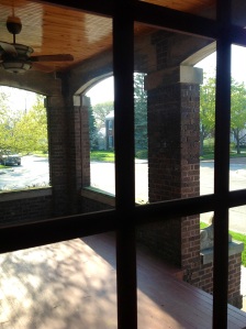 front porch from inside
