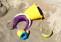 beach toys in the sand